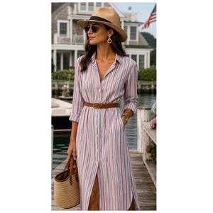 NEW Frank & Eileen Rory Maxi Shirtdress Size Small